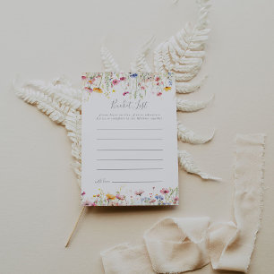 Meadow Wildflower Bucketカラフルリストカード ポストカード