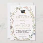 Meadow Wildflower Graduation Party Invite 招待状 (正面)