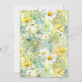 Meadow Wildflowers Boho婚約パーティ写真 招待状 (裏面)