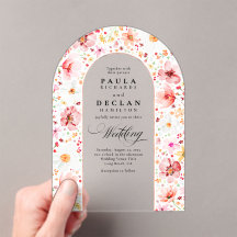 Meadow Wildflowers Elegant Boho Arch Wedding