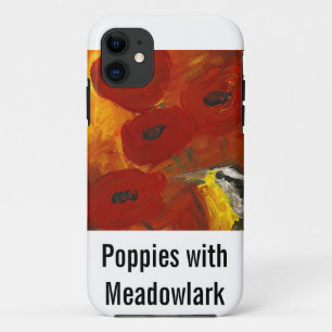 MeadowlarkのiPhoneの場合を持つケシ iPhone 11 ケース