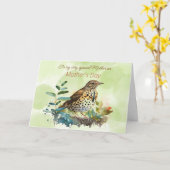 Meadowlark On a Branch Mother's Day カード (黄色い花)