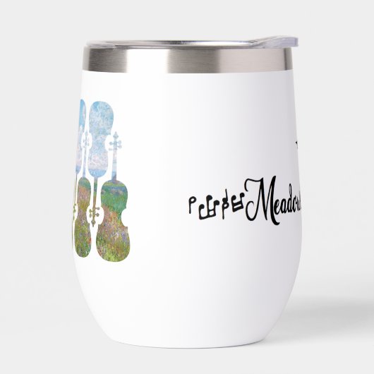 Meadowlark Violin Coffee/Tea Prining Tumbler (左面)