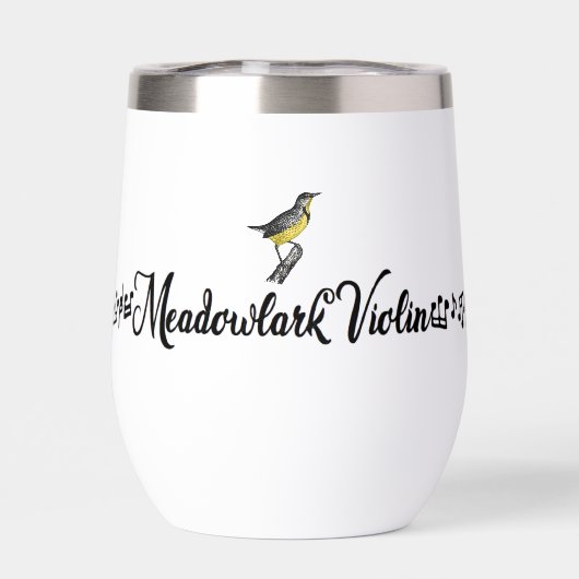 Meadowlark Violin Coffee/Tea Prining Tumbler (背面)