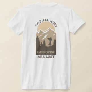 Meadowlark Violin Not All Who Improvise are Lost Tシャツ