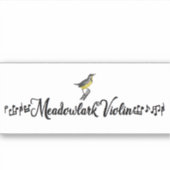Meadowlark Violin Sticker シール (正面)
