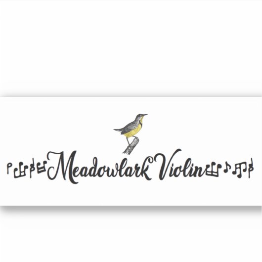 Meadowlark Violin Sticker シール (正面)