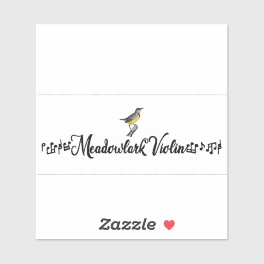 Meadowlark Violin Sticker シール (シート)