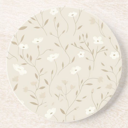 Meadowlightニュートラルフローラ コースター (正面)