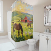 Meadowlight Morning シャワーカーテン (インサイチュ)