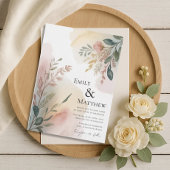 Meadows Watercolor Wedding Invitation 招待状