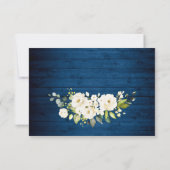 MEAL CHOICE エレガント White Roses素朴結婚's 出欠カード (裏面)