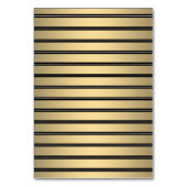 Meal Choice Modern Black & Gold Border Escort Card テーブルナンバー (裏面)