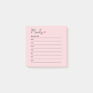 Meal Planner スティッキーノート ポストイット