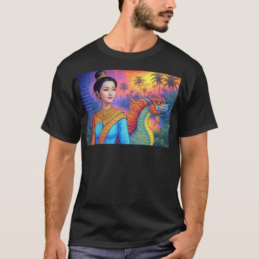 Mealeaはボートに乗るためにラフを取る Tシャツ (正面)