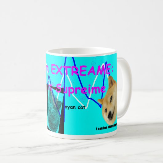 Meamは満ちます コーヒーマグカップ (正面右)