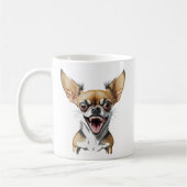 meanチワワ |おもしろい犬 コーヒーマグカップ (左)