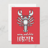 mean不機嫌ホワイトロブスタージョーダンピーターソンミーム ポストカード (正面/裏面)