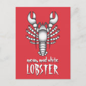 mean不機嫌ホワイトロブスタージョーダンピーターソンミーム ポストカード (正面)