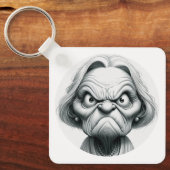 "Mean Nancy" Aluminum Keychain キーホルダー (正面)