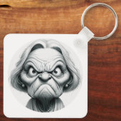 "Mean Nancy" Aluminum Keychain キーホルダー (裏面)