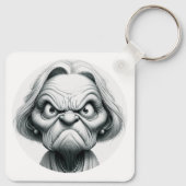 "Mean Nancy" Aluminum Keychain キーホルダー (裏面)