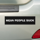 MEAN PEOPLE SUCK バンパーステッカー (車上)