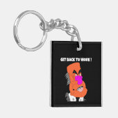 mean puppet boss - Get back to work ! キーホルダー (正面左)