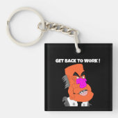 mean puppet boss - Get back to work ! キーホルダー (正面)