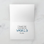 Mean the world to You Card サンキューカード (内部)