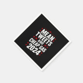 Mean Tweetsと安いガスドナルド・トランプ2024 スタンダードカクテルナプキン (角)