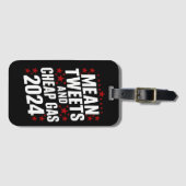 Mean Tweetsと安いガスドナルド・トランプ2024 ラゲッジタグ (正面横)