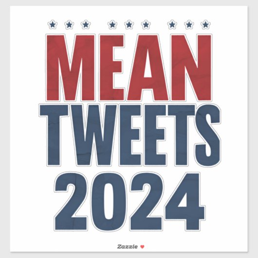 Mean Tweets 2024年の選挙おもしろいトランプ シール (シート)