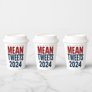 Mean Tweets 2024年の選挙おもしろいトランプ 紙コップ