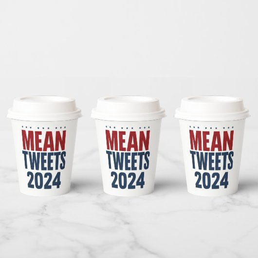 Mean Tweets 2024年の選挙おもしろいトランプ 紙コップ (複数)