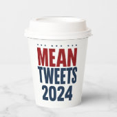 Mean Tweets 2024年の選挙おもしろいトランプ 紙コップ (正面)