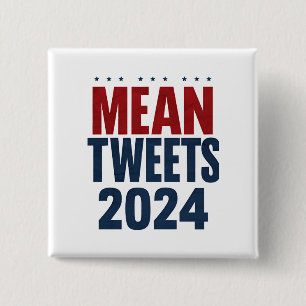 Mean Tweets 2024年の選挙おもしろいトランプ 缶バッジ