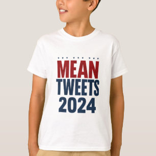 Mean Tweets 2024年の選挙おもしろいトランプ Tシャツ