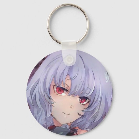 MEAN VIOLET HED GIRL RED EYESアニメマンガ キーホルダー (正面)
