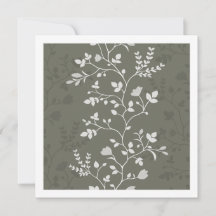 Meandering Florals Minimalist Botanical Card