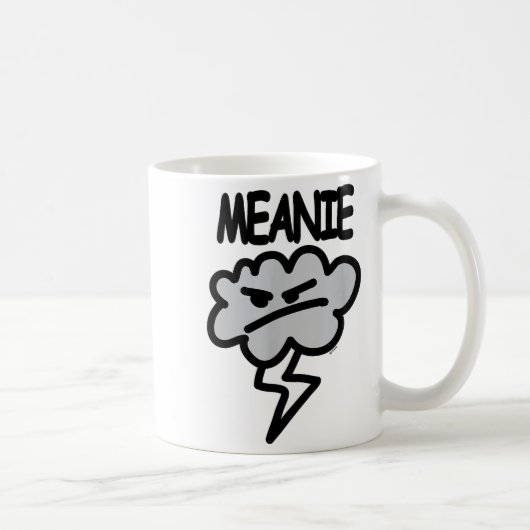 Meanie Cloud Lightning Funny コーヒーマグカップ (右)