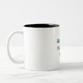 "Meaning is Made, Not Found"Motivational Quote Mug ツートーンマグカップ (左)
