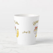  Meaningful Gift for Couples – Elegant Lov カフェラテマグ (正面)
