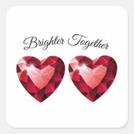 Meaningful Gift for her – Elegant Love スクエアシール