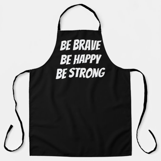 Meaningful Motivational Positive Quote エプロン (正面)