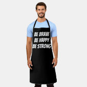 Meaningful Motivational Positive Quote エプロン (着用した状態)