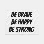 Meaningful Motivational Positive Quote フリースブランケット (正面(横))