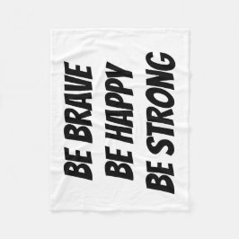 Meaningful Motivational Positive Quote フリースブランケット