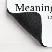 MeaningfulLiving Brand red phrase logo マウスパッド (コーナー)