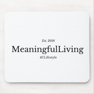 MeaningfulLiving Brand red phrase logo マウスパッド